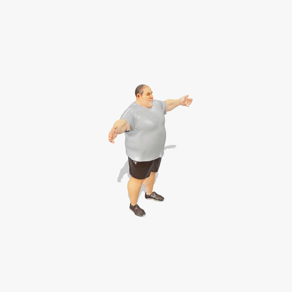 Casual Gray Outfit model pack